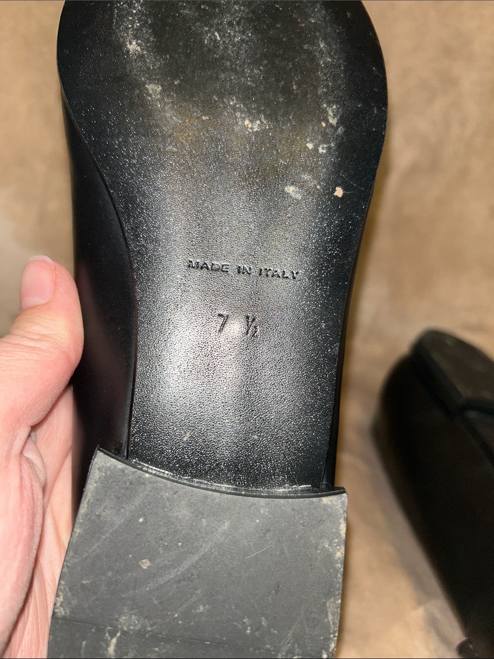 Everlane The Modern Pointed Classic Black Leather Flats 7.5 Business Smart - Picture 11 of 12